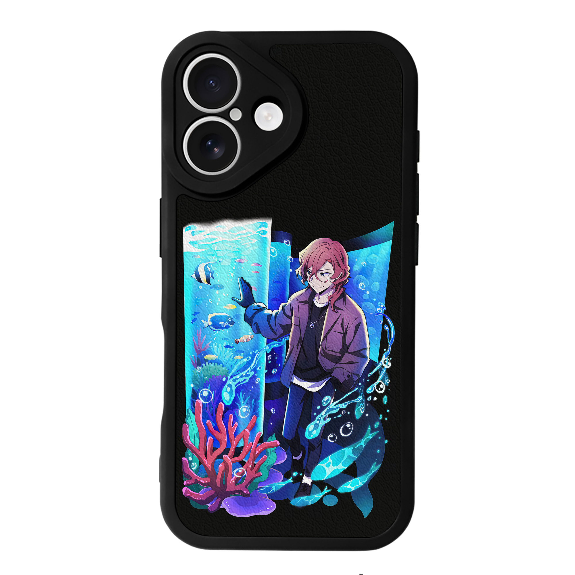 （画像用） 文豪ストレイドッグス Bungo Stray Dogs 【iPhone 16シリーズ対応】シリコンスマホケース（レザー調） 材質：シリコン